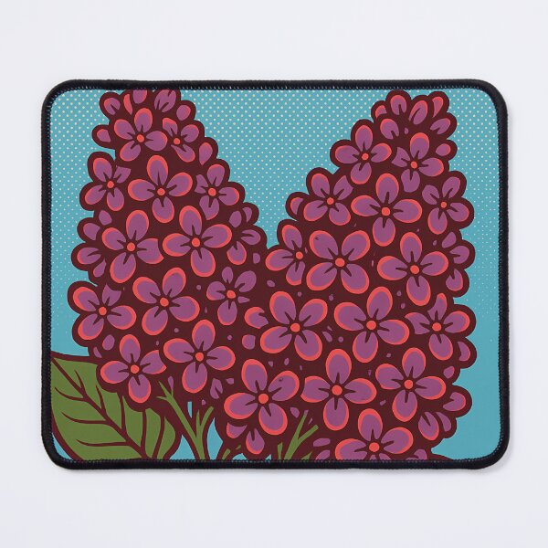 Item preview, Retro Pop Art Lilac | Vibrant Fragrant Floral Illustration | Bold Romantic Spring Garden Aesthetic Design designed and sold by PaintedPixels01.