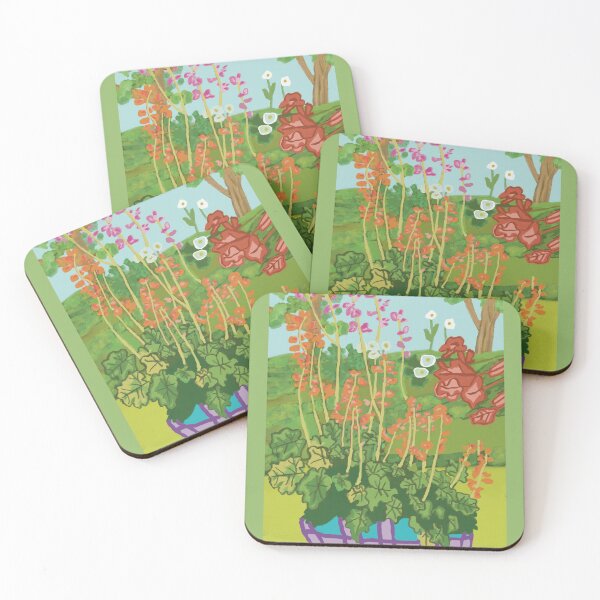 Item preview, Coral bells flower garden designed and sold by MartaTerkiewicz.
