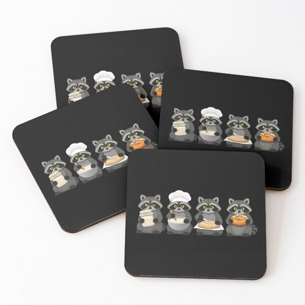 Item preview, Racoon Sourdough And Bread Backing designed and sold by Funny Vintage Stickers And T-Shirts.