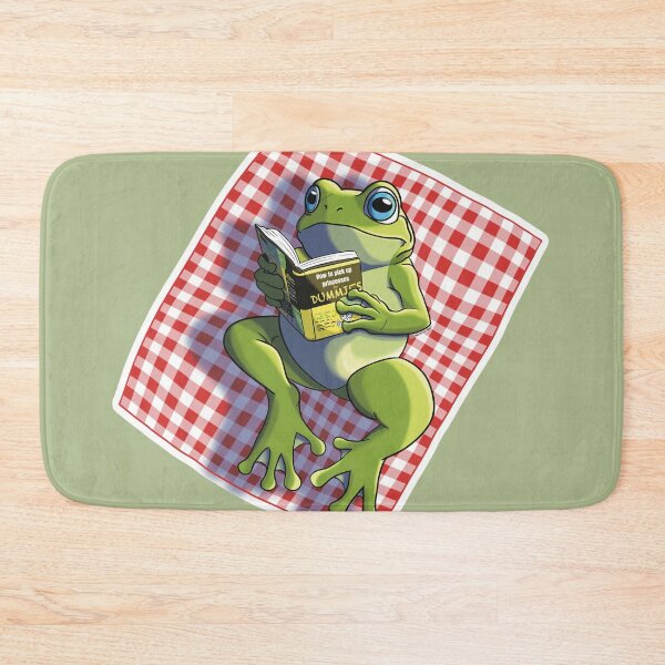 Item preview, Cozy Frog Reading Book on Picnic | Cute Animal Illustration designed and sold by aezxo.