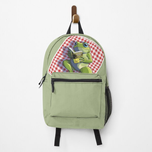 Item preview, Cozy Frog Reading Book on Picnic | Cute Animal Illustration designed and sold by aezxo.