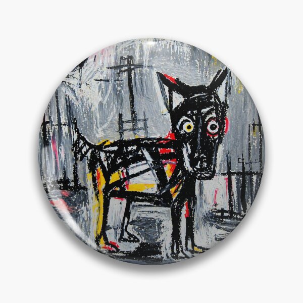 Artikelvorschau, Abstraktes Gemälde eines schwarzen Hundes mit großen Augen entworfen und verkauft von Modaozushi216.