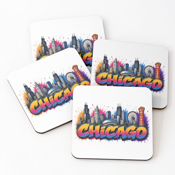 Item preview, Chicago Skyline – Graffiti Style T-Shirt Design - USA Travel City Art designed and sold by Earth Celebration Designs.