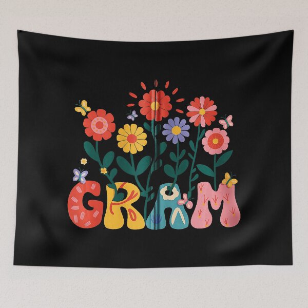 Item preview, Grandma Groovy Floral Wildflower Retro  designed and sold by zamiokaline.