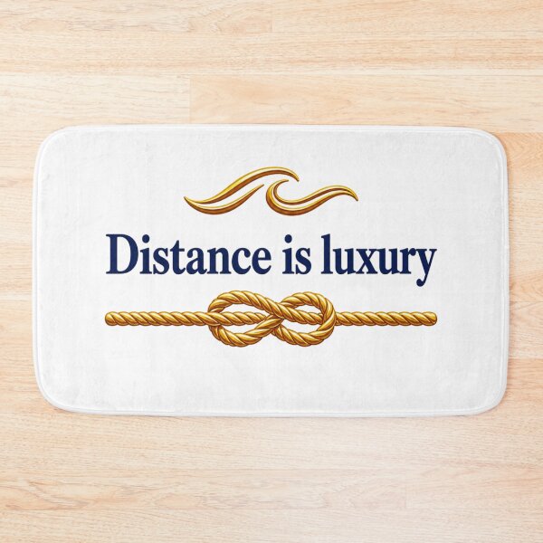 Item preview, Distance is Luxury – Nautical Rope Knot Sailing Design | Marine Lifestyle Graphic designed and sold by MWSailingClub.