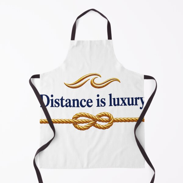 Item preview, Distance is Luxury – Nautical Rope Knot Sailing Design | Marine Lifestyle Graphic designed and sold by MWSailingClub.