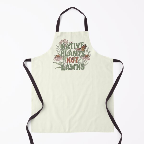 Item preview, Native Plants Not Lawns Retro Pollinator Garden Art designed and sold by SholoStudio.