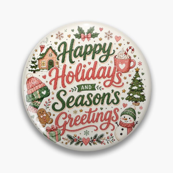 Item preview, Happy Holidays & Season's Greetings designed and sold by Myra365Art.