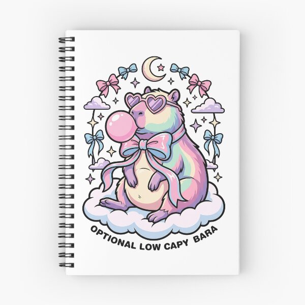 Item preview, Kawaii Pastel Rainbow Capybara with Bubblegum and Heart Sunglasses designed and sold by BumbleBloom7.