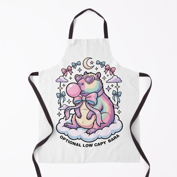 Item preview, Kawaii Pastel Rainbow Capybara with Bubblegum and Heart Sunglasses designed and sold by BumbleBloom7.