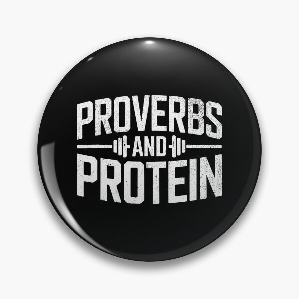 Item preview, Proverbs and Protein Gym Quote designed and sold by eliramaison.