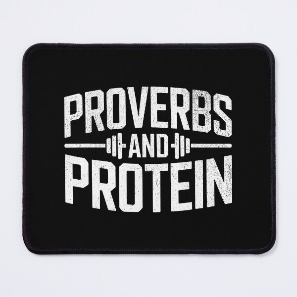 Item preview, Proverbs and Protein Gym Quote designed and sold by eliramaison.