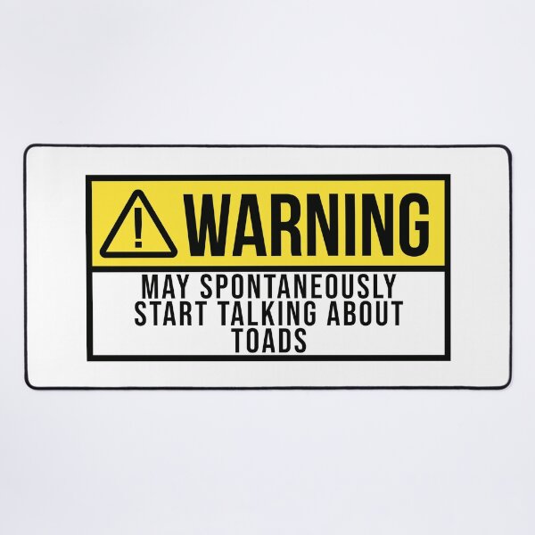 Item preview, Toad Warning designed and sold by XCIV.