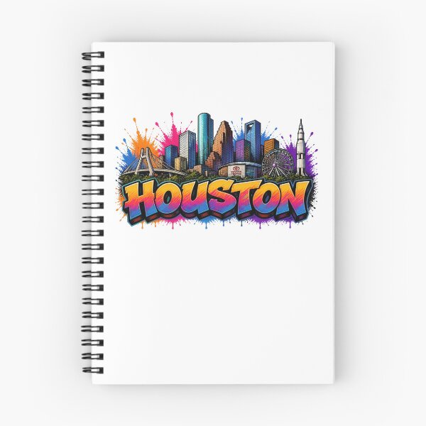 Item preview, Houston Skyline – Graffiti Style T-Shirt Design Texas - USA Travel City Art designed and sold by Earth Celebration Designs.