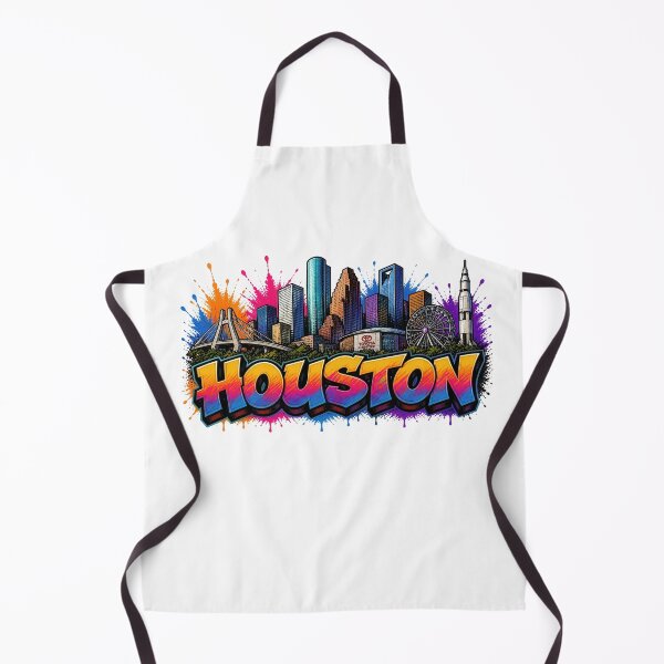 Item preview, Houston Skyline – Graffiti Style T-Shirt Design Texas - USA Travel City Art designed and sold by Earth Celebration Designs.