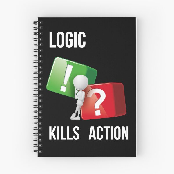 Item preview, "Logic Kills Action" doers mindset, bold statement, streetwear design designed and sold by TR_fairydesigns.