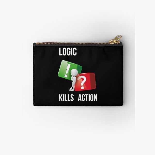Item preview, "Logic Kills Action" doers mindset, bold statement, streetwear design designed and sold by TR_fairydesigns.