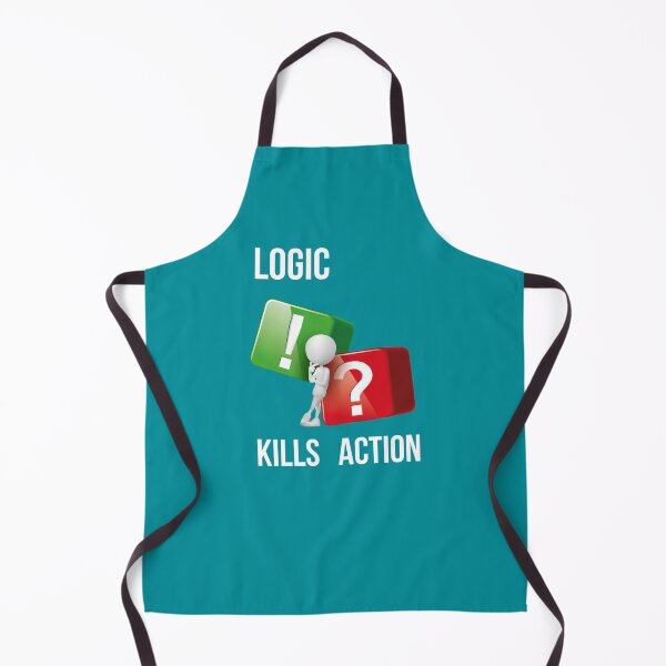 Item preview, "Logic Kills Action" doers mindset, bold statement, streetwear design designed and sold by TR_fairydesigns.