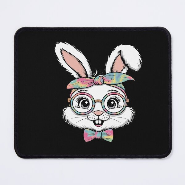 Item preview, Cute Bunny Face Tie Dye Glasses Headband Happy Easter Day designed and sold by Soleaani.