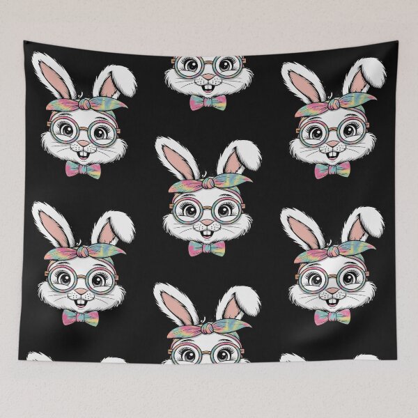 Item preview, Cute Bunny Face Tie Dye Glasses Headband Happy Easter Day designed and sold by Soleaani.