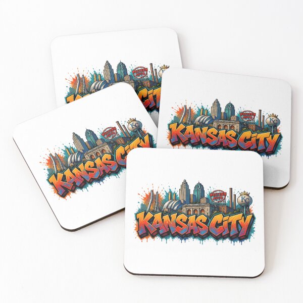 Item preview, Kansas City Skyline – Graffiti Style T-Shirt Design - USA Travel City Art designed and sold by Earth Celebration Designs.