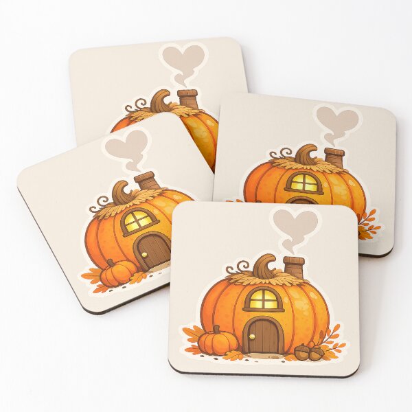 Item preview, Cute Cozy Pumpkin House – Kawaii Autumn Cottagecore Sticker designed and sold by Iras-Art-Corner.