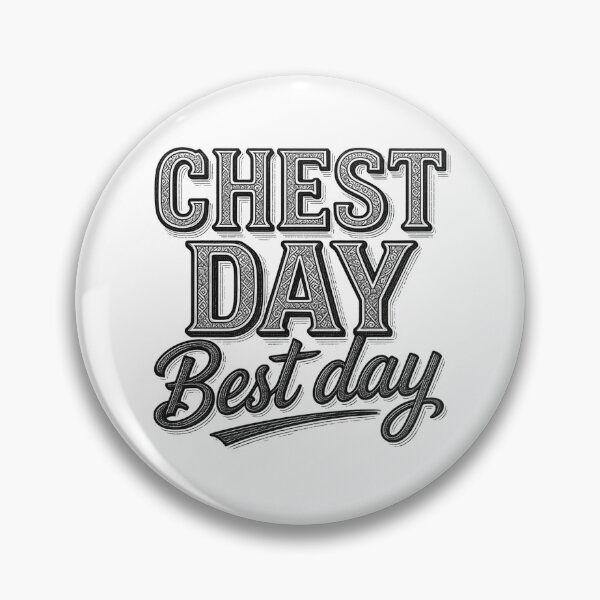 Item preview, Chest Day Best Day – Gym Motivation Workout Fitness Quote Design designed and sold by Sparkofart07.