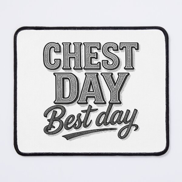 Item preview, Chest Day Best Day – Gym Motivation Workout Fitness Quote Design designed and sold by Sparkofart07.