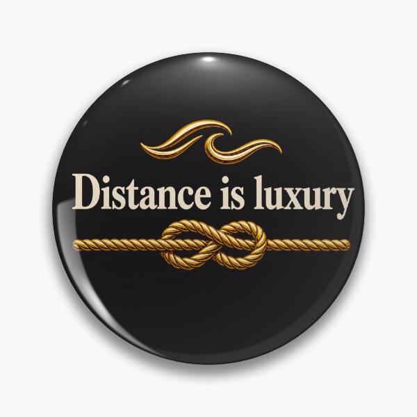Item preview,  of Distance is Luxury – Nautical Rope Knot Sailing Design | Marine Lifestyle Graphic designed and sold by MWSailingClub.