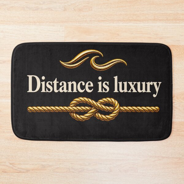 Item preview,  of Distance is Luxury – Nautical Rope Knot Sailing Design | Marine Lifestyle Graphic designed and sold by MWSailingClub.