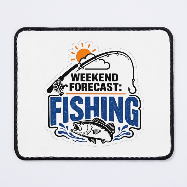 Item preview, Weekend Forecast Fishing – Funny Fishing Design – Angler Gift designed and sold by YunoStudio.