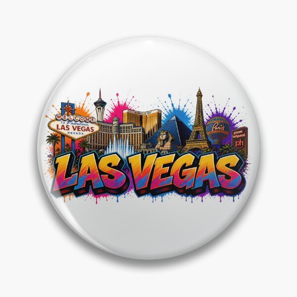 Item preview, Las Vegas Skyline – Graffiti Style T-Shirt Design Nevada  designed and sold by Earth Celebration Designs.