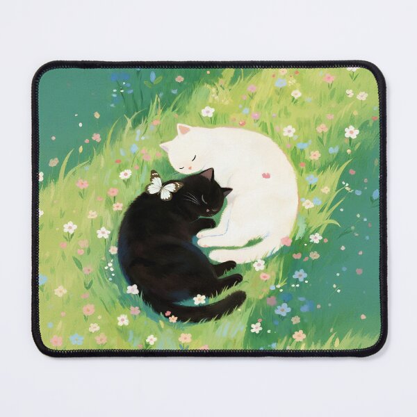 Item preview, Black cat and white cat designed and sold by xianxiu-ling.