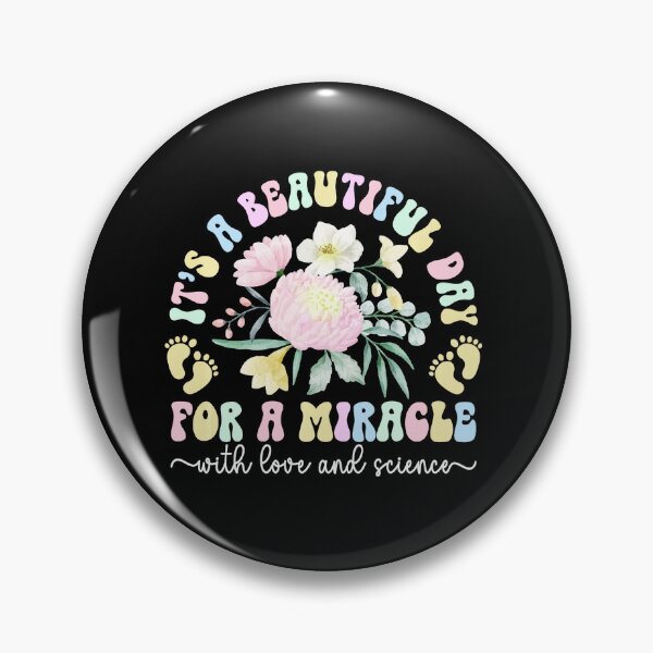 Item preview, Embryo Transfer Day Floral Retro Quote  designed and sold by zamiokaline.