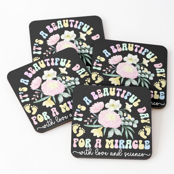 Item preview, Embryo Transfer Day Floral Retro Quote  designed and sold by zamiokaline.