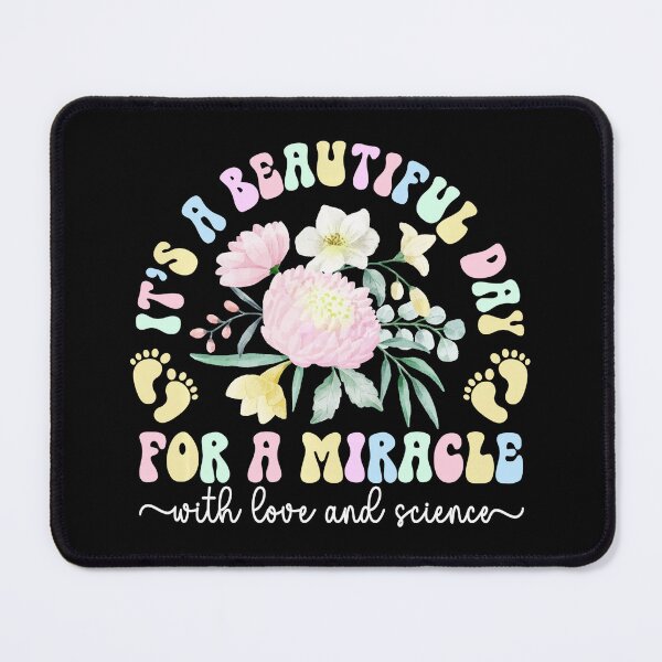 Item preview, Embryo Transfer Day Floral Retro Quote  designed and sold by zamiokaline.