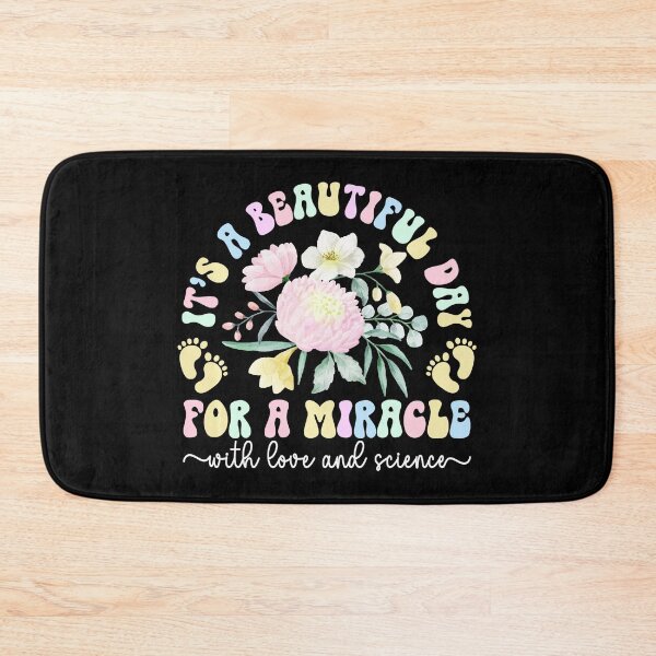 Item preview, Embryo Transfer Day Floral Retro Quote  designed and sold by zamiokaline.