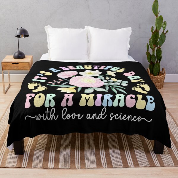 Item preview, Embryo Transfer Day Floral Retro Quote  designed and sold by zamiokaline.