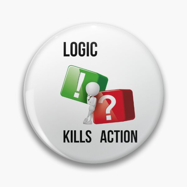 Item preview, "Logic Kills Action" doers mindset, bold statement, streetwear design designed and sold by TR_fairydesigns.