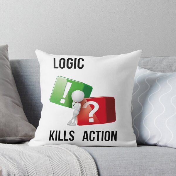 Item preview, "Logic Kills Action" doers mindset, bold statement, streetwear design designed and sold by TR_fairydesigns.