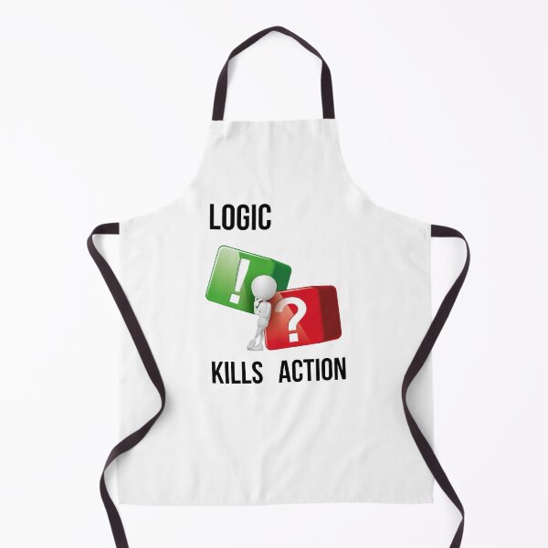 Item preview, "Logic Kills Action" doers mindset, bold statement, streetwear design designed and sold by TR_fairydesigns.