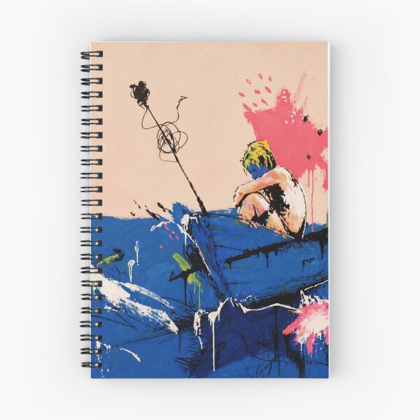 Item preview, Abstract Fisherman in Blue Boat Expressionist  designed and sold by Modaozushi216.