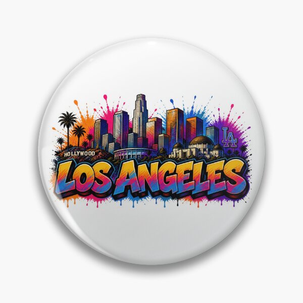 Item preview, Los Angeles Skyline – Graffiti Style T-Shirt Design California designed and sold by Earth Celebration Designs.