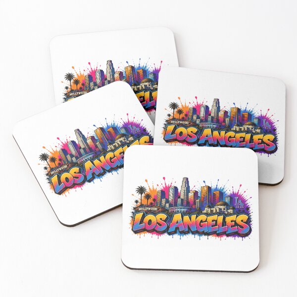Item preview, Los Angeles Skyline – Graffiti Style T-Shirt Design California designed and sold by Earth Celebration Designs.