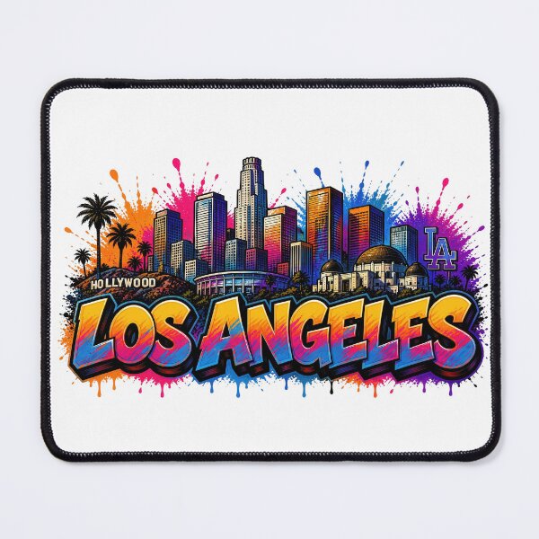 Item preview, Los Angeles Skyline – Graffiti Style T-Shirt Design California designed and sold by Earth Celebration Designs.