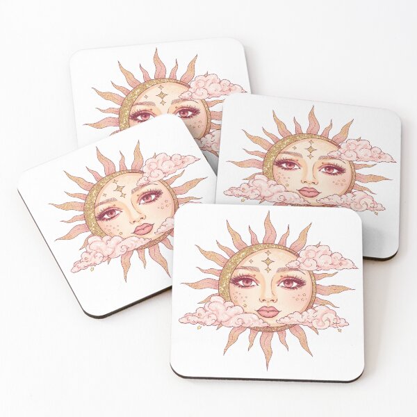 Item preview, Celestial Sun and Moon - Aesthetic Mystical Yin Yang Sticker designed and sold by VeloraCrafts.