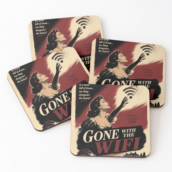 Item preview, Gone with the Wi-FI - Funny Parody Poster designed and sold by P’s stuff.