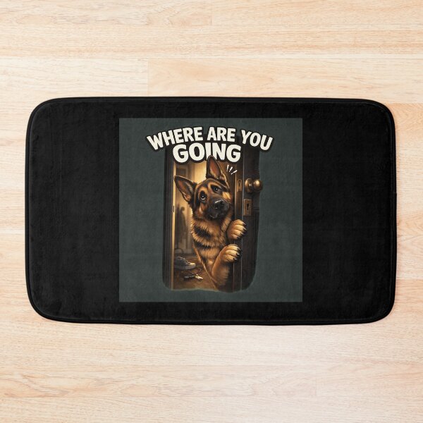 Item preview, WHERE ARE YOU GOING Dog Peeking Door designed and sold by OlyvieArt.