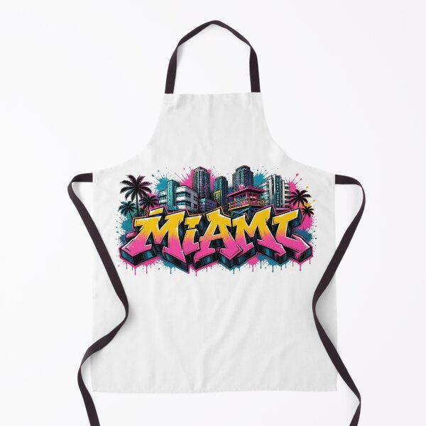 Item preview, Miami Skyline – Graffiti Style T-Shirt Design Florida - USA Beach City Art designed and sold by Earth Celebration Designs.