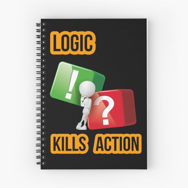 Item preview, "Logic Kills Action" doers mindset, bold statement, streetwear design designed and sold by TR_fairydesigns.